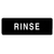 Thunder Group PLIS9339BK 9" W Black Background Information Symbol Sign