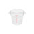 Thunder Group PLRFT301PC 1 Qt. Clear Round Polycarbonate Food Storage Container