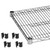 Thunder Group CMSV1854 54" W x 18" D Chrome Plated Wire Shelving