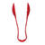 Thunder Group PLSGTG009RD 9" Red Polycarbonate Scallop Serving Tongs