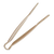 Thunder Group PLFTG012BG 12" Beige Polycarbonate Flat Grip Serving Tongs