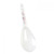 Thunder Group 7005AR 1.5 Oz. Rose Melamine with Hanging Hole Rice Ladle
