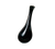 Thunder Group 7000BL 1 Oz. Black Pearl Melamine Solid Serving Spoon