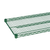 Thunder Group CMEP2454 54" W x 24" D Green Epoxy Coated Heavy Duty Wire Shelving