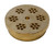Omcan USA 20209 #109 Brass Maccheroni Rigati Pasta