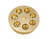Omcan USA 13419 #57 Brass Bucatini Pasta Die