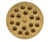 Omcan USA 13260 6mm Brass #64 Maccheroni Lisci Pasta Die