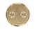 Omcan USA 21258 #105 Brass Maccheroni Rigati Pasta