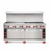 American Range AR-48G-4B-126L-SBR 72" W Stainless Steel Liquid Propane Restaurant Range - 270,000 BTU