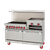 American Range AR-6B-24RG-DSB-LP 60" W Liquid Propane Stainless Steel Restaurant Range - 232,000 BTU