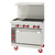 American Range ARGF-24G-2B-C-NG 36" W 2 Open Burners Natural Gas Green Flame Range - 120,000 BTU