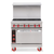 American Range AR-12G-4B-SB-LP 36" W Stainless Steel Cabinet Base Liquid Propane Restaurant Range - 178,000 BTU