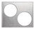 Vollrath 8250716 21.13" W x 12.75" D Round Stainless Steel Satin Edge Miramar Double Size Template