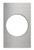 Vollrath 8243514 12.75" x 21.50" Stainless Steel (1) Large Round Cutout Miramar Single Size Template