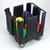 Vollrath SAC-2A-06 32 3/4" W x 27 1/2" D x 30 1/2" H 2 Stacks Plastic Black Traex Adjustable Dish Caddy