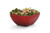 Vollrath 4763215 57.6 Oz. Metallic Dazzle Red Square Stainless Steel Double Wall Insulated Serving Bowl