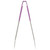 Vollrath 4781680 16" Purple Stainless Steel One-Piece Scalloped Teeth Utility Tongs