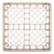 Vollrath TR31 19 3/4" W x 19 3/4" D 3 Pans Full Size Beige Traex Open Dishwasher Rack