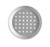 Vollrath PC08PCC 8" Diameter x 3/4" Deep Clear Coat Anodized Finish Press Cut Pizza Pan
