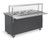 Vollrath 39707 46" W x 24" D x 35" H with NSF2 Certified Cafeteria Breath Guard Enclosed Base 2-Series Affordable Portable Hot Food Station - 120V 525 Watts