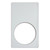 Vollrath 8240720 21.13" W x 12.75" D White Stone for (1) Large Round Decorative Pan Miramar Template
