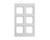 Vollrath 8244320 21.13" W x 12.75" D White Stone Color (6) 40003 Plastic Decorative Pans Miramar Template
