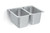 Vollrath 12102-1 14" W x 12" D x 9 3/4" H Two Compartment 20 Gauge Stainless Steel Weld-In / Undermount Sink