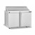 Delfield 4448NP-18M 48.13"W Two-Section Two Door Mega Top Sandwich/Salad Top Refrigerator
