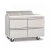 Delfield D4448NP-12 48"W Two-Section Four Drawer Stainless Steel Sandwich/Salad Top Refrigerator