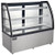 Omcan USA 44503 60" W Curved Glass 3 Shelves Refrigerated Floor Showcase