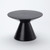 American Metalcraft MWPD6 9" W x 6.25" H Round Wood Espresso Upton Collection Pedestal