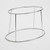 American Metalcraft SDRCKV7 7.38" H Oval Stainless Steel Display Rack