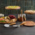 American Metalcraft RSRBH7 9.8" Dia. Black Rubber Coated Steel Round Rubberized Pizza Stand