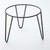 American Metalcraft RSRBH7 9.8" Dia. Black Rubber Coated Steel Round Rubberized Pizza Stand