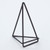 American Metalcraft GCHB4 4" H Black Metal Geometric Card Holder