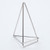 American Metalcraft GCHS4 4" H Silver Metal Geometric Card Holder