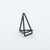 American Metalcraft GCHB2 2" H Black Metal Geometric Card Holder