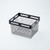 American Metalcraft BNRB129 12.13" W x 10" D x 8" H Black Rectangular Metal Twilight Basket