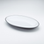 American Metalcraft NP18 12" W White Melamine Oval Plater