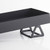 American Metalcraft DWRB2 2.5" H Black Rectangular Plastic Display Wedge