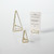 American Metalcraft GCHG4 4" H Gold Metal Geometric Card Holder