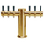 Micro Matic METRO-T-6PVDKR Countertop Glycol Cooled with 6 Faucets Metropolis "T" Draft Beer Tower