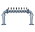 Micro Matic BG-U-8KR Stainless Steel 8 Faucets Glycol Cooled Biergarten "U" Draft Beer Tower