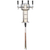 Micro Matic MTM-4PSSKR Stainless Steel 1 Column 4 Taps Mini-Mushroom Draft Beer Tower