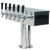 Micro Matic DS-356-PSS Stainless Steel 6 Chrome-Plated Brass Faucets T Style Draft Beer Tower