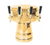 Micro Matic MTB-4BRKR Brass 1 Column 4 Taps Mushroom Draft Beer Tower