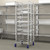 Winholt AL-1812BP-XB-ST 12 Pans Aluminum Full Height Solid Top Mobile Pan Rack