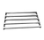 Winholt SCAS-2460-3-SU 60" W x 72" H x 24" D Aluminum Cantilevered Tubular Starter Shelving Unit Kit