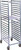 Winholt AL-1820BKD-HD-2LC 20 Pans Aluminum Full Height End Loading Heavy Duty Mobile Pan Rack