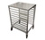Winholt AL-1810H-SSTOP 10 Pans Aluminum Half Size End Loading Mobile Pan Rack